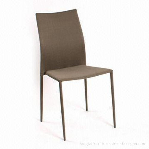 Chair, Made of Recycled Leather and Painted Frame